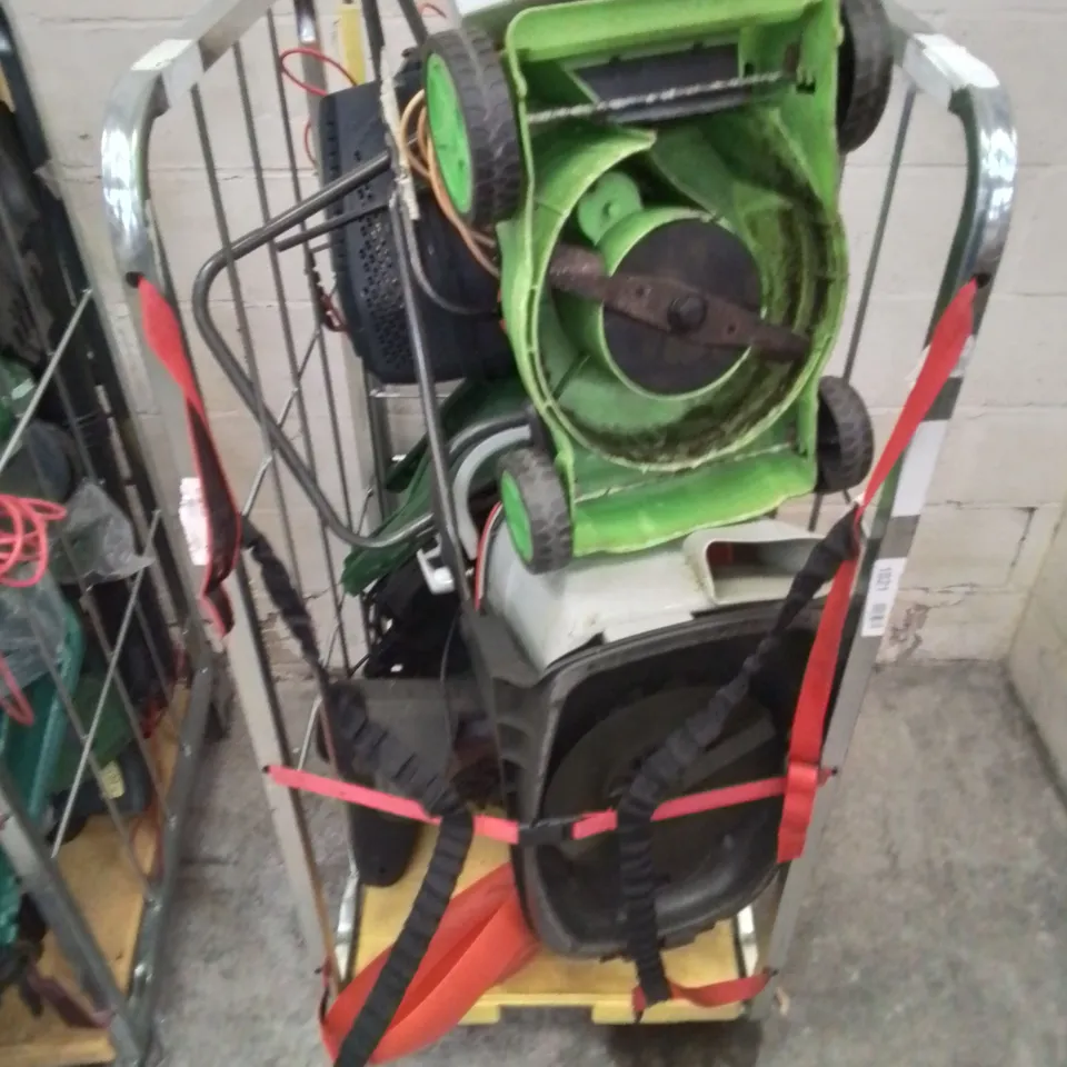 CAGE OF ASSORTED LAWN MOWER AND STRIMMER PARTS 