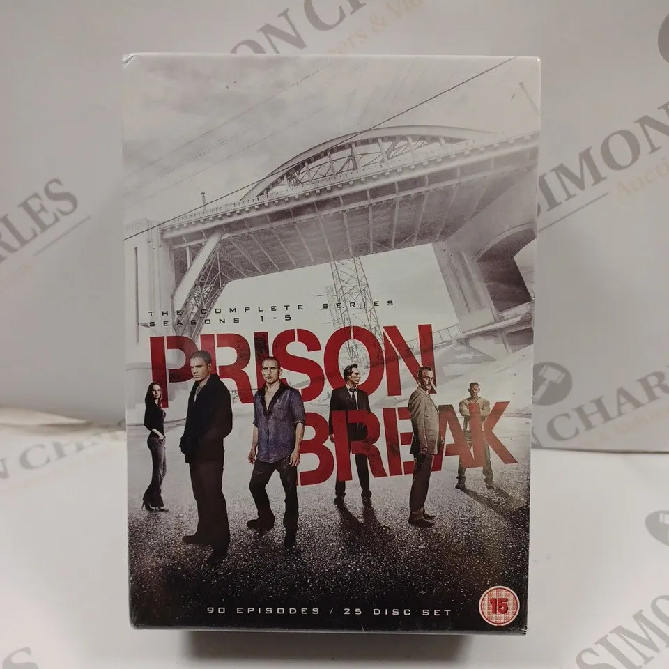 prison break season 1-5 box set - 90 episodes, 25 disc.