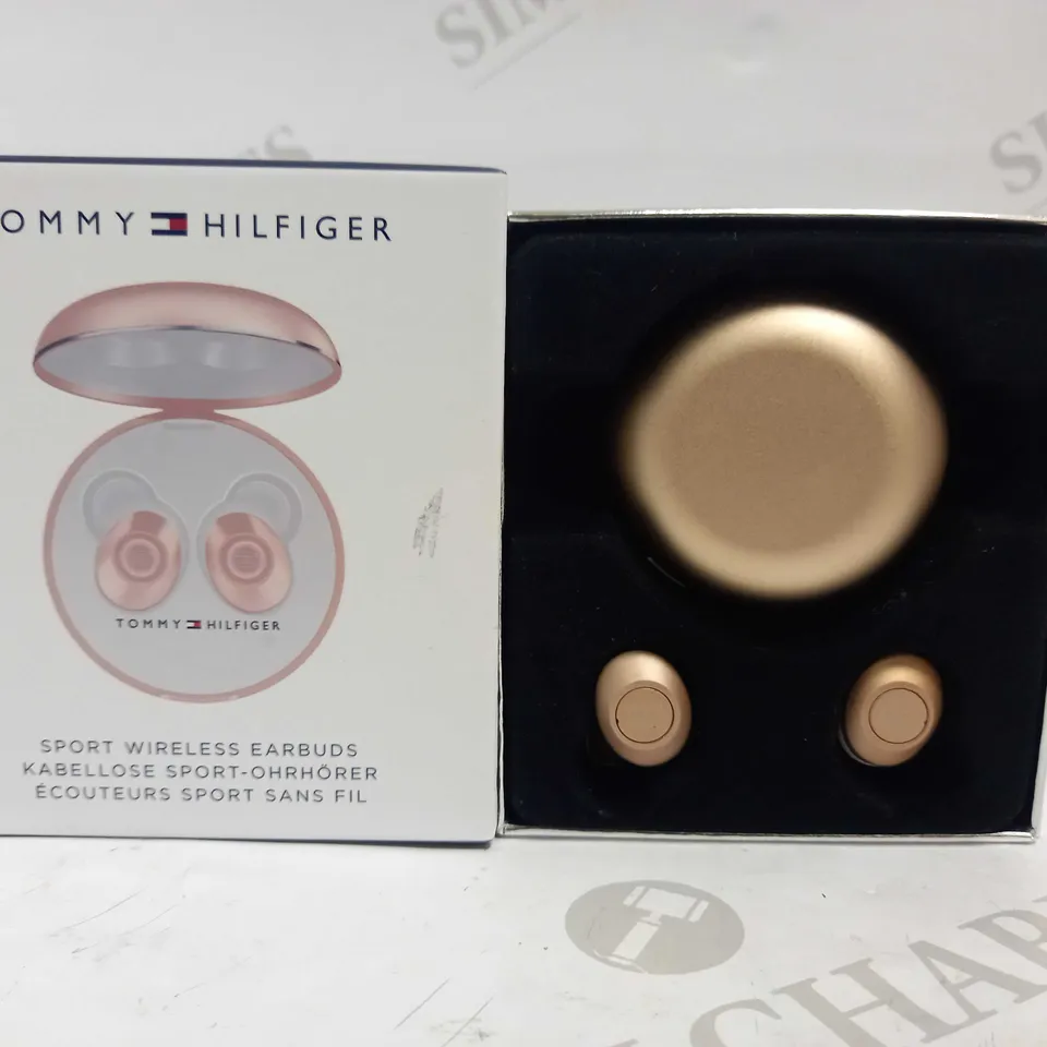 TOMMY HILFIGER WIRELESS EARBUDS METAL CASE RRP £90
