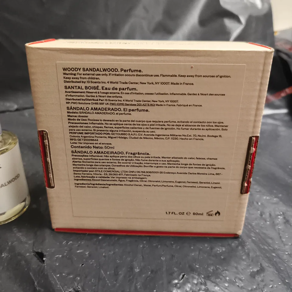 BOXED DOSSIER WOODY SANDALWOOD EAU DE PARFUM 50ML