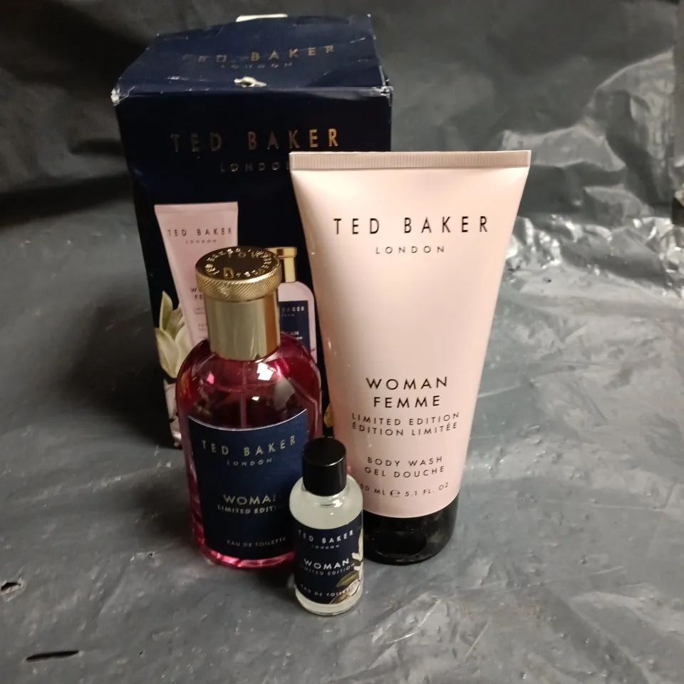 TED BAKER LONDON WOMAN LIMITED EDITION GIFT SET – EAU DE TOILETTE & BODY WASH, BOXED