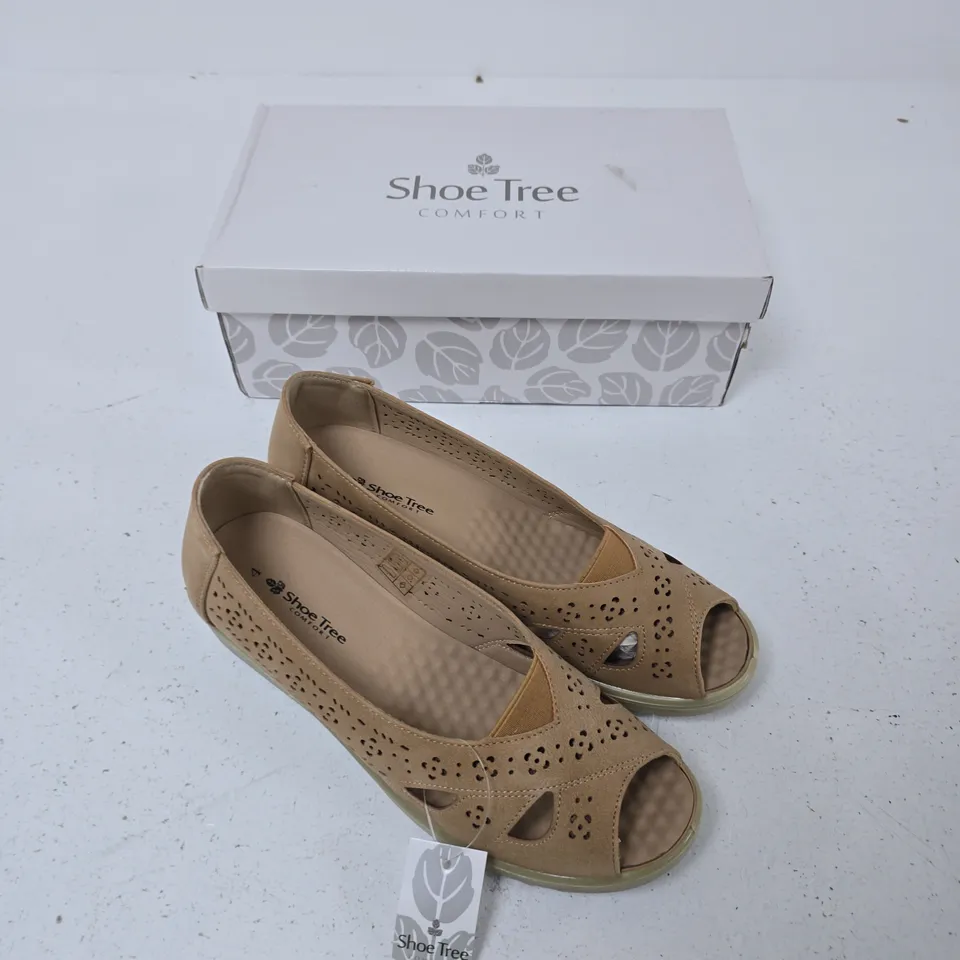 SHOE TREE COMFORT PALMERO TAUPE SANDALS – UK 4 (WOMEN)