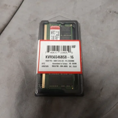 VALUERAM 16GB DDR5 5600MHZ MEMORY (KVR56S46BS8-16)