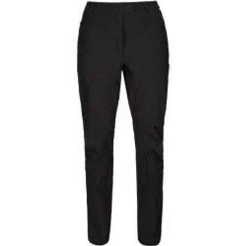 BRAND NEW REGATTA WOMEN'S HIGHTON STRETCH WALKING TROUSERS IN BLACK - UK 8