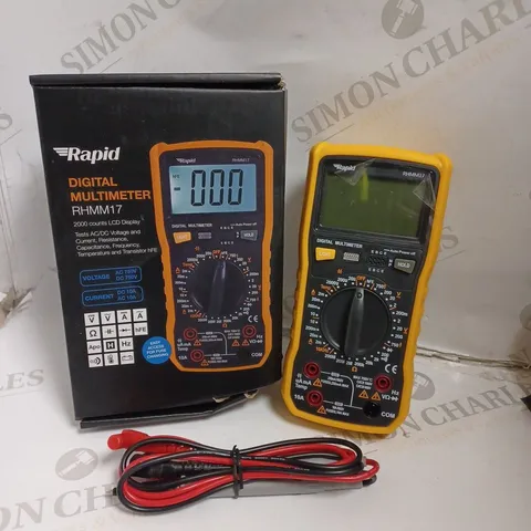 BOXED RAPID RHMM17 DIGITAL MULTIMETER