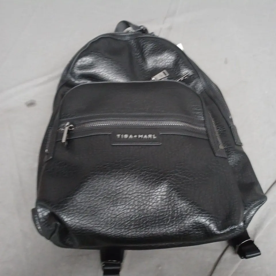 TIBA+MARL BLACK MEDIUM BACKPACK 