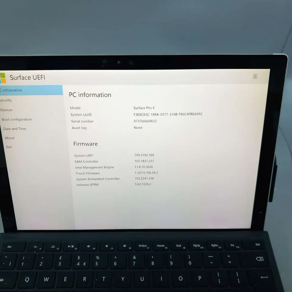 MICROSOFT SURFACE PRO 4 128GB 1724