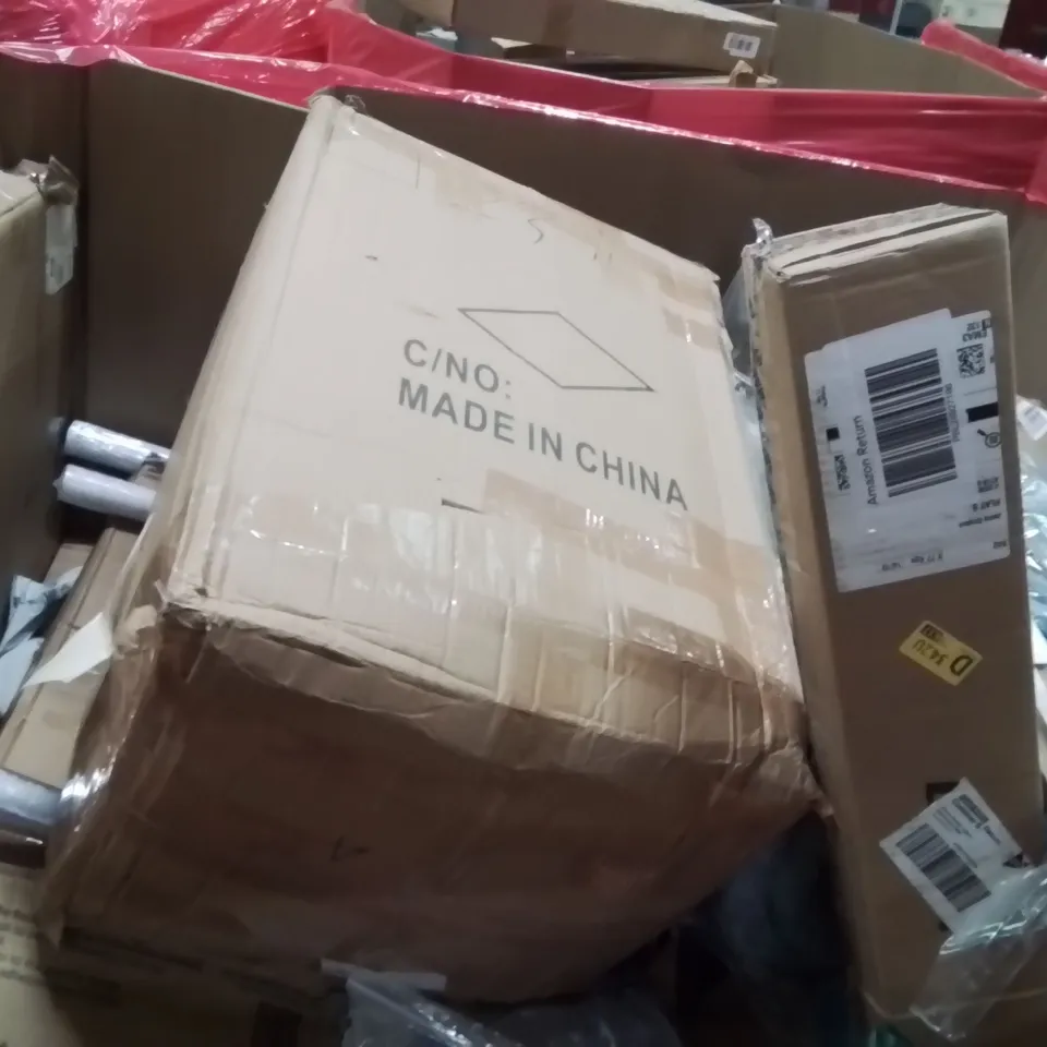 PALLET OF ASSORTED HOUSEHOLD GOODS AND PRODUCTS TO INCLUDE;WIND DEFLECTORS,LED PLAYSTATION SIGN,WASHING MACHINE FITTING