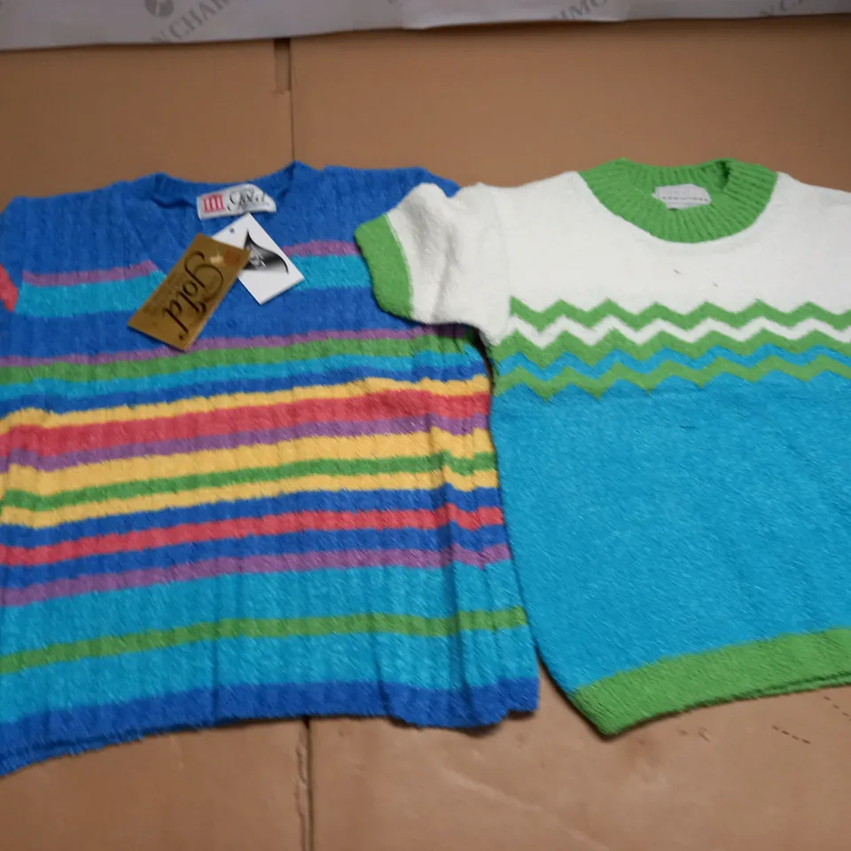LARGE QUANTITY OF ASSORTED BAGGED AS NEW KNITTED JUMPERS - SIZE UNSPECIFIED
