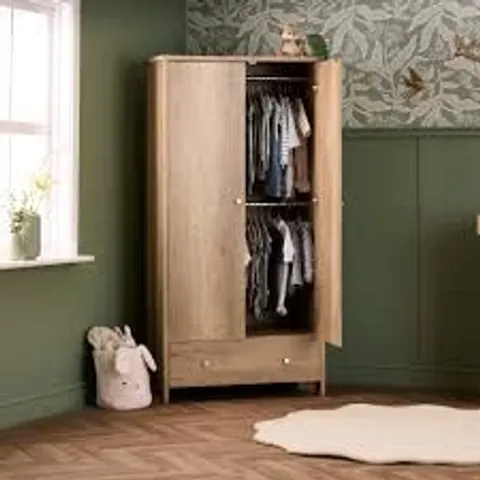 BOXED OBABY NIKA DOUBLE WARDROBE - OAK (3 BOXES)