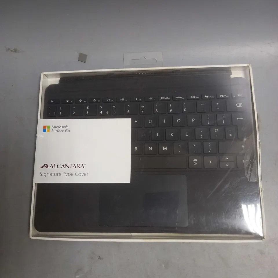BOXED MICROSOFT SURFACE GO ALCANTARA SIGNATURE TYPE COVER IN BLACK
