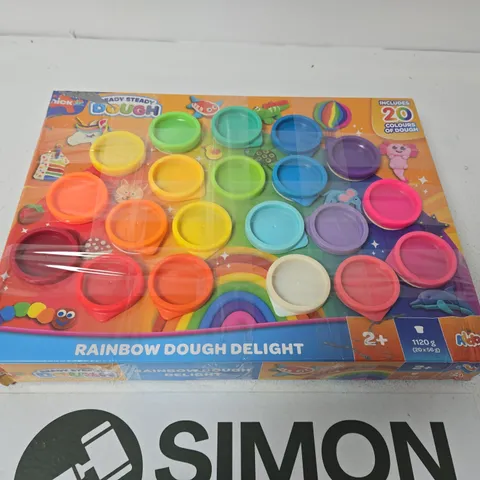 RAINBOW DOUGH DELIGHT – 20 COLOURS OF PLAY DOUGH (AGE 2+)