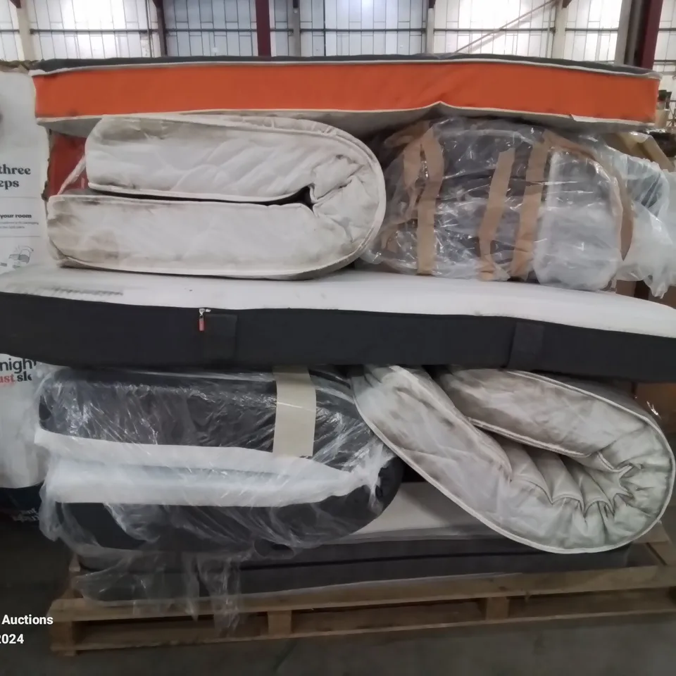 PALLET CONTAINING VARIOUS MATTRESSES IN DIFFERENT SIZES AND QUALITY