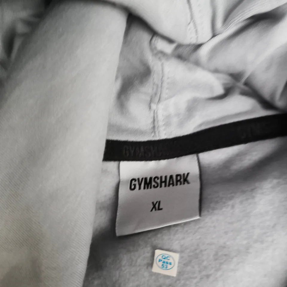 GYMSHARK HOODIE – LIGHT GREY, UK XL