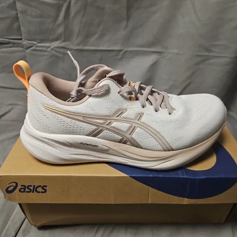 ASICS GEL-PULSE 16 WOMENβS RUNNING SHOES β WHITE/FAWN, UK 5.5 (US 7.5) β BOXED