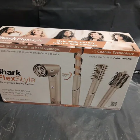SHARK FLEXSTYLE HAIR STYLING SYSTEM – BOXED WITH ATTACHMENTS (GOLD)