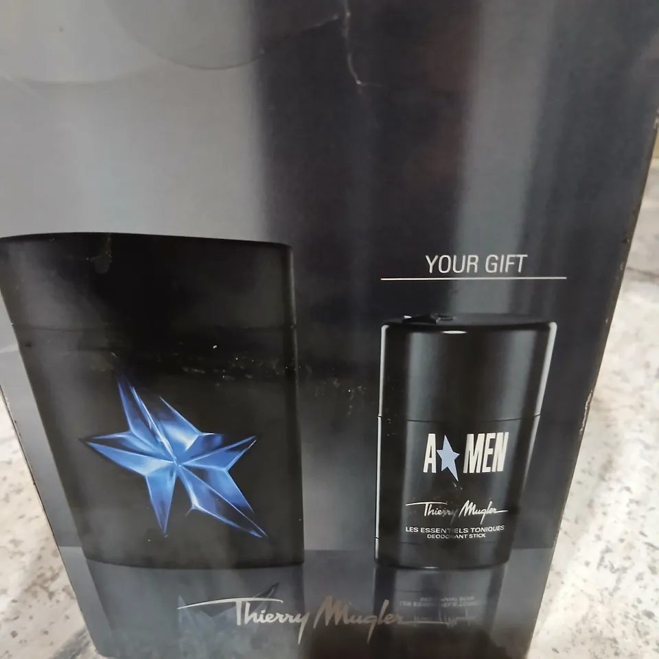 THIERRY MUGLER A*MEN GIFT SET – DEODORANT STICK + FRAGRANCE BOTTLE, TRAVEL EXCLUSIVE