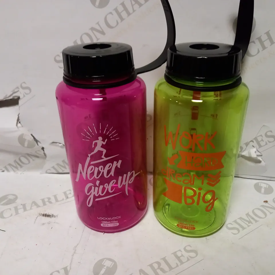 BOX OF 2 LOCK&LOCK 1000ml BOTTLES
