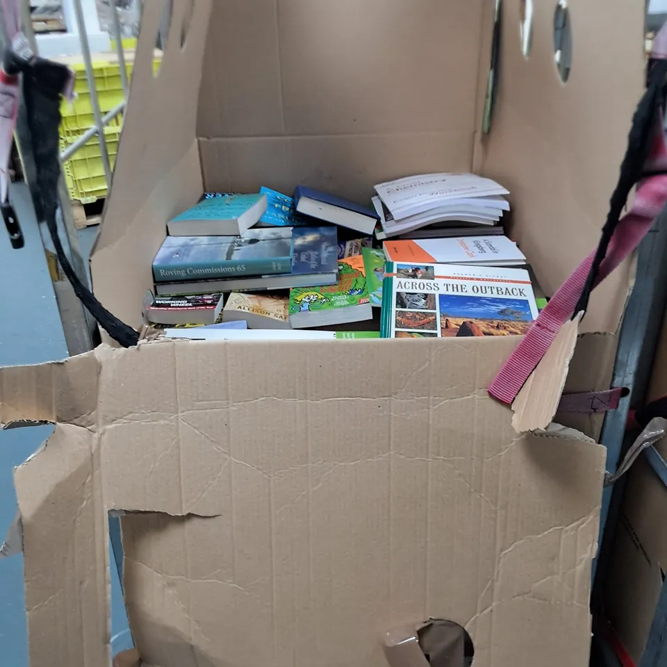 LARGE QUANTITY OF ASSORTED BOOKS TO INCLUDE NOVELS, KIDS AND REFRENCE BOOKS