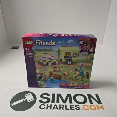 BOXED LEGO FRIENDS HORSE & BABY FOAL TRAILER - 42695