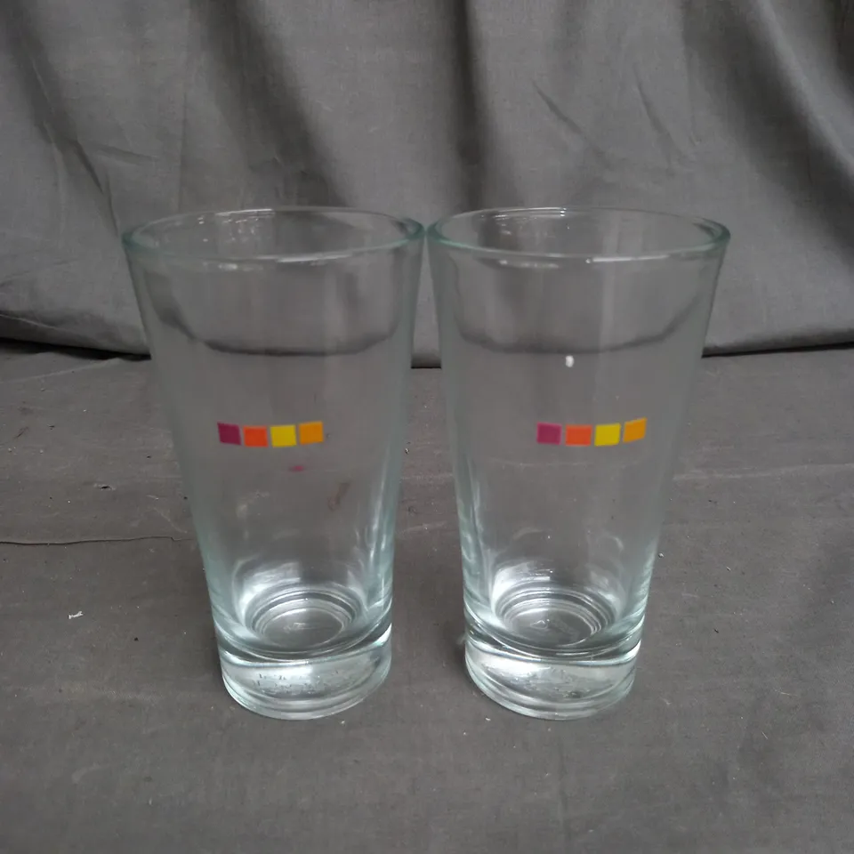 BOX OF APPROXIMATELY 12 BOXES OF NESCAFE DRINKS GLASSES