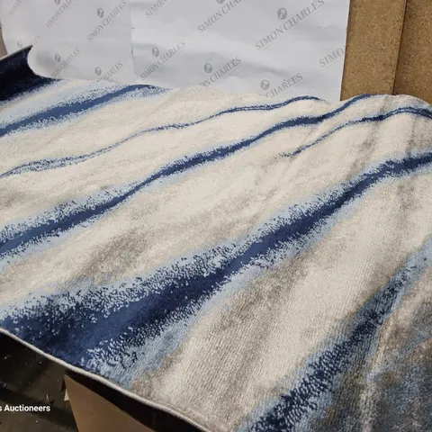 VARAK GREY/NAVY RUG 80 × 150