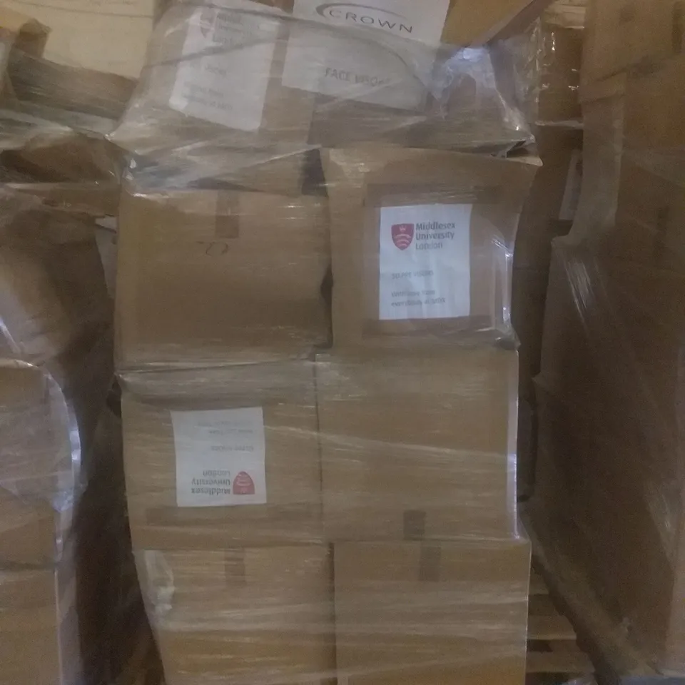 PALLET OF APPROXIMATELY 750 FACE MASK VISORS