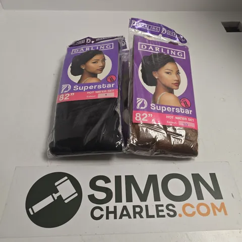 6 ASSORTED DARLING BRAIDS SETS IN VARIOUS COLOURS & STYLES