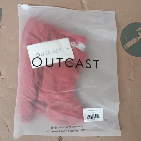 BAGGED OUTCAST BRIELA SHORTS IN RUST SIZE SMALL