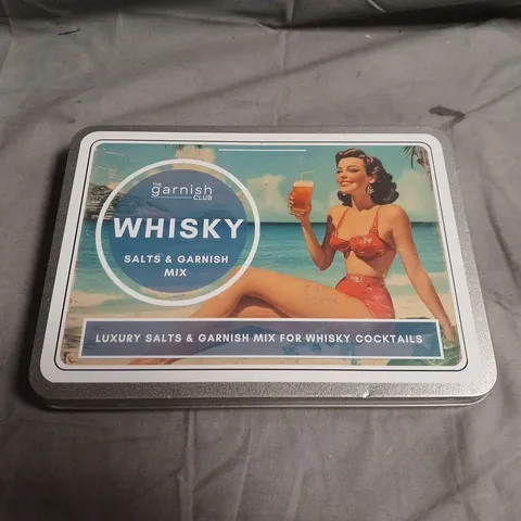 THE GARNISH CLUB WHISKY SALTS & GARNISH MIX TIN - FOR WHISKY COCKTAILS
