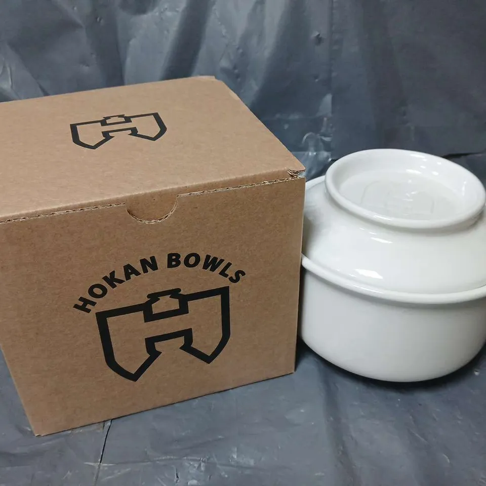 BOXED HOKAN BOWL IN ANTIQUE WHITE (LARGE) - COLLECTION ONLY