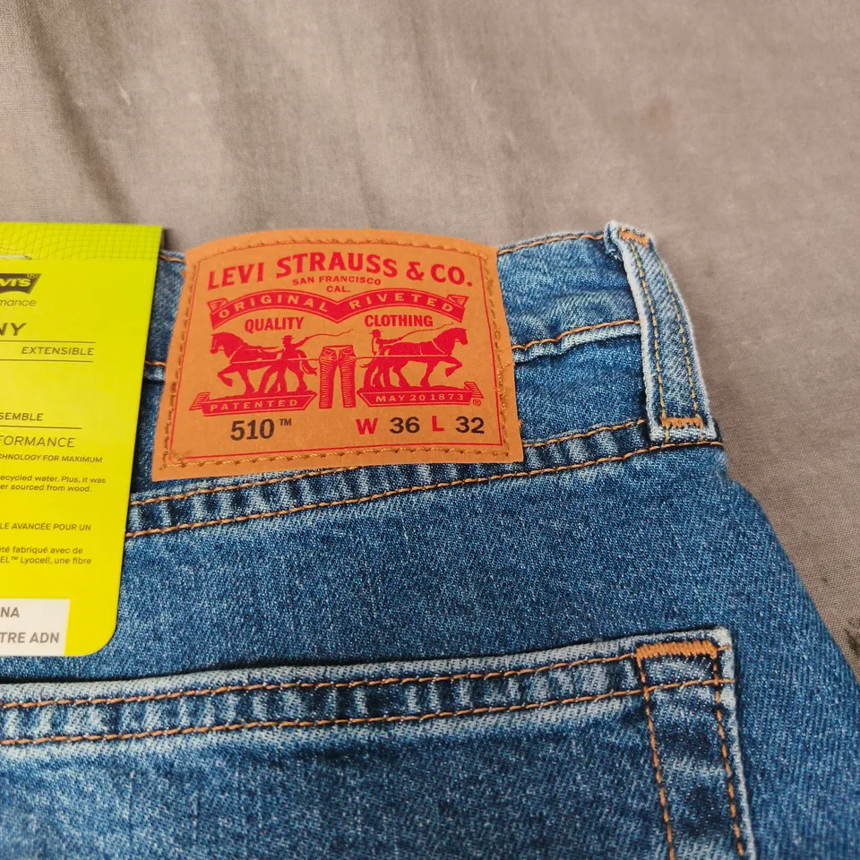 LEVI'S 510 SKINNY TAGGED W36 L32