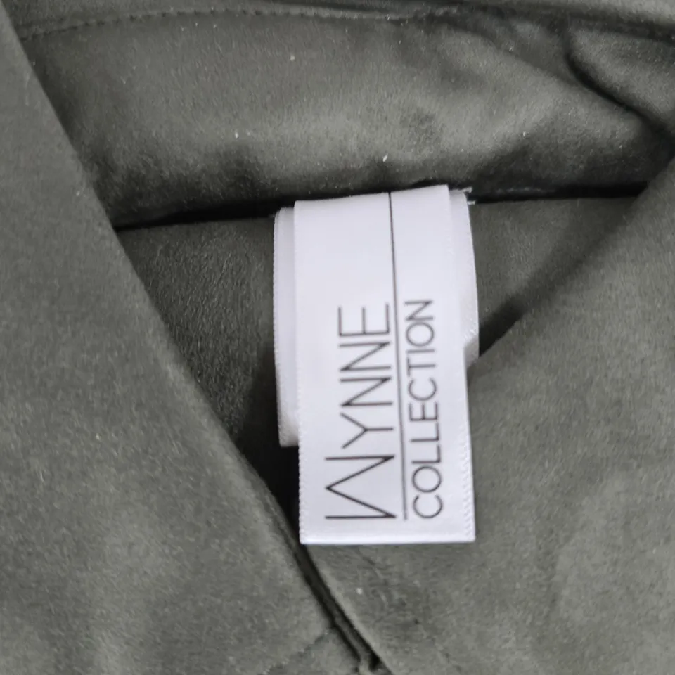 LYNNE COLLECTION OLIVE GREEN PONCHO TRENCH  – XXS