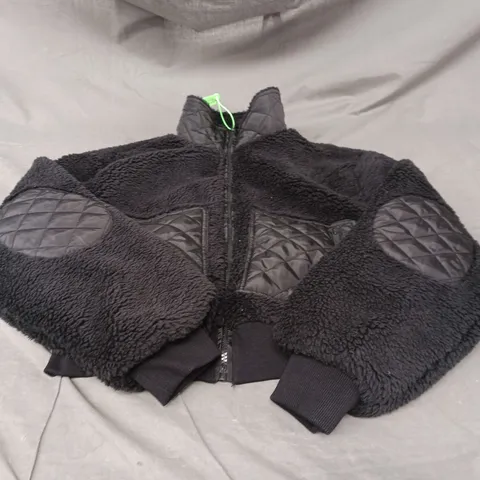 ALO CROPPED FLEECE JACKET - SIZE M
