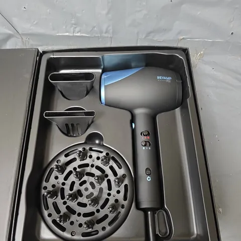 BOXED REVAMP PROGLOSS HYDRO SHIELD SHINE HAIR DRYER DR-6000-GB
