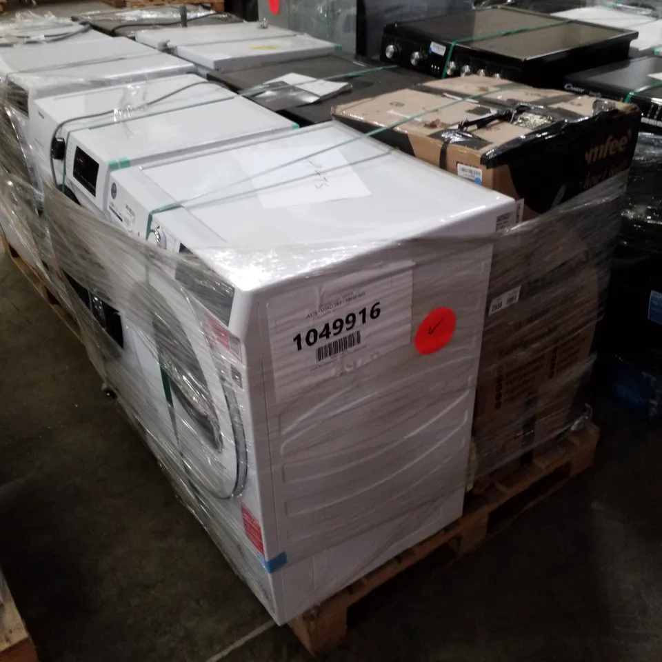 PALLET OF APPROXIMATELY 4 UNPROCESSED RAW RETURN WHITE GOODS TO INCLUDE;