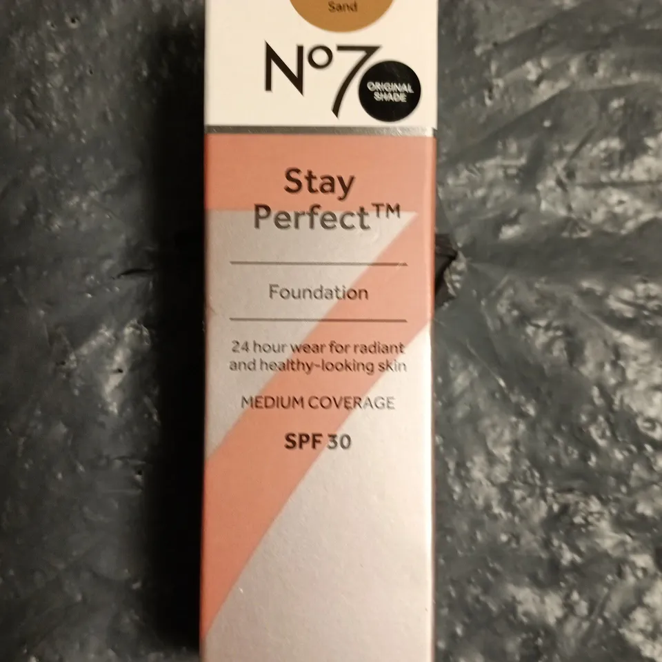 NO7 STAY PERFECT FOUNDATION WARM SAND – 30ML