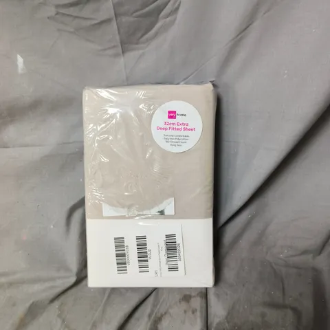  HOME 32CM EXTRA DEEP FITTED SHEET – KING SIZE (180 THREAD COUNT, POLYESTER/COTTON)