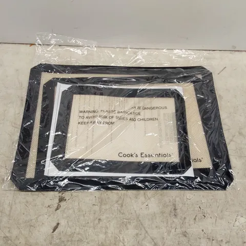 BOXED COOK'S ESSENTIALS SET OF 3 RECTANGULAR SILICONE COOKING MATS (1 BOX)