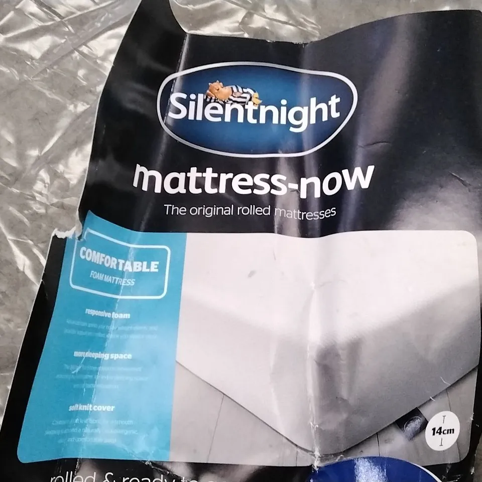 QUALITY BAGGED SILENTNIGHT MIRATEX ROLLED FOAM DOUBLE 4'6" MAT