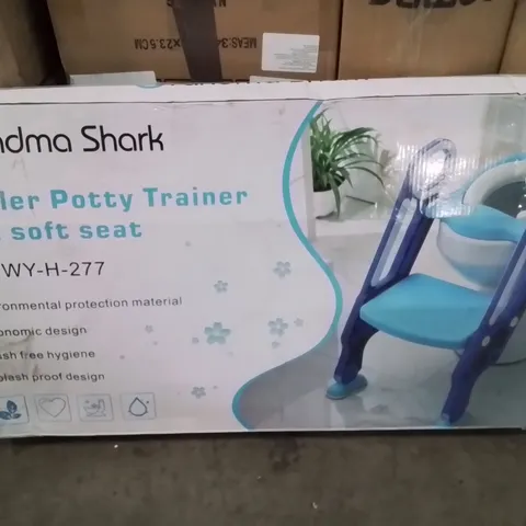BOXED TODDLER POTTY TRAINER LADDER WITH SOFT SEAT