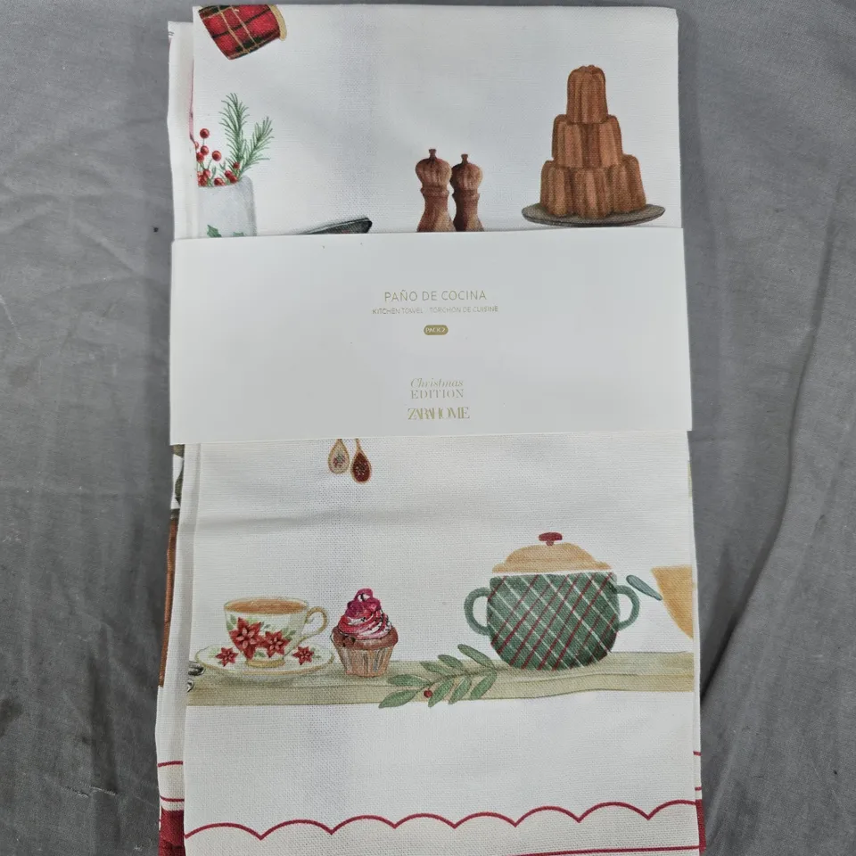ZARAHOME PANO DE COCINA CHRISTMAS EDITION KITCHEN TOWEL 