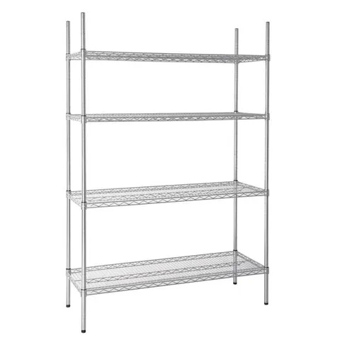 BOXED VOGUE 4 TIER WIRE SHELVING KIT (1 BOX)