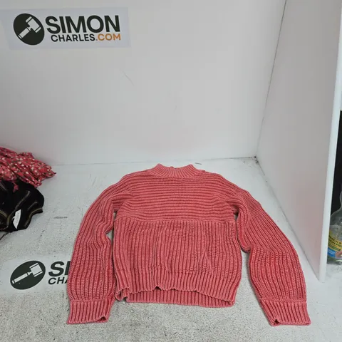 WHITE STUFF PINK KNIT SWEATER – UK 8 (EU 36, US 4)