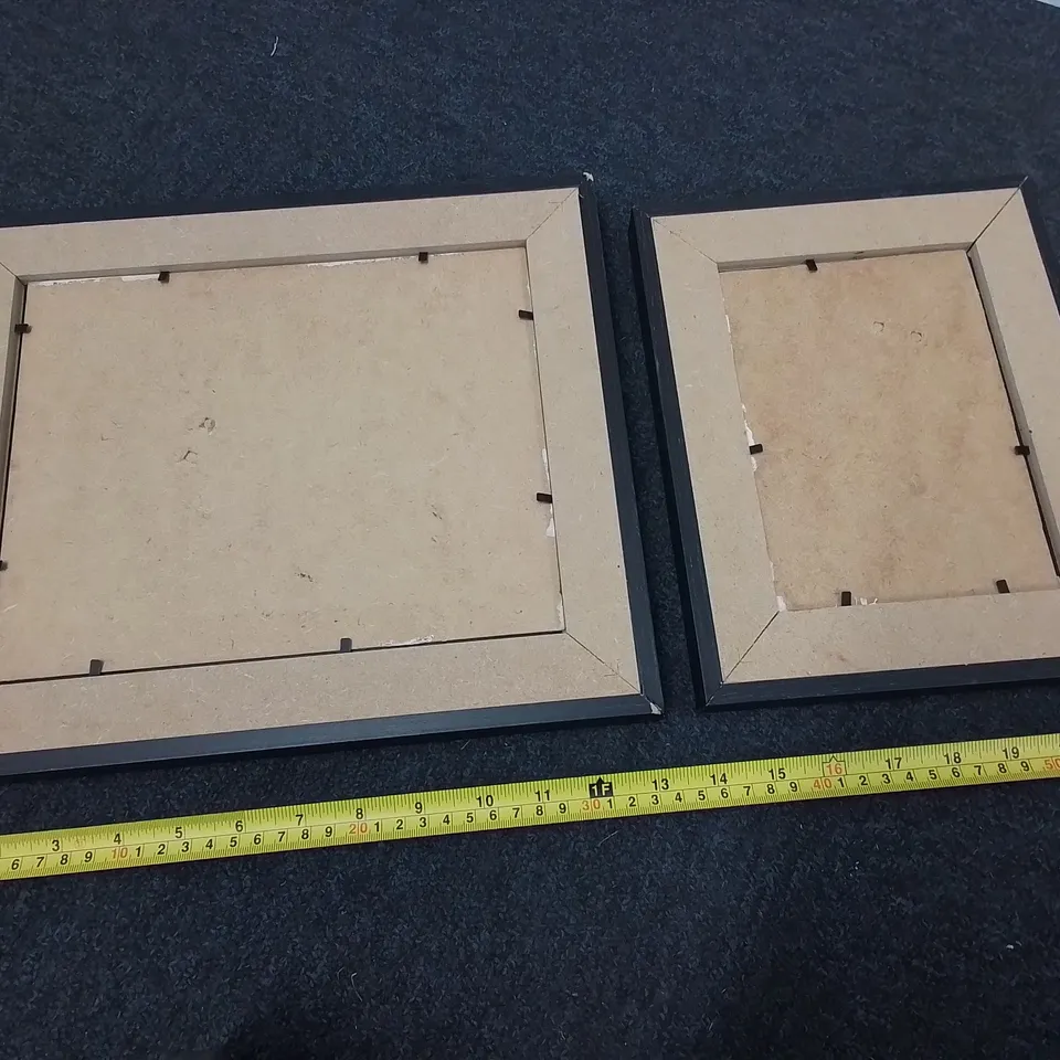 TWO FRAMED PAINTINGS- UNKNOWN ARTIST