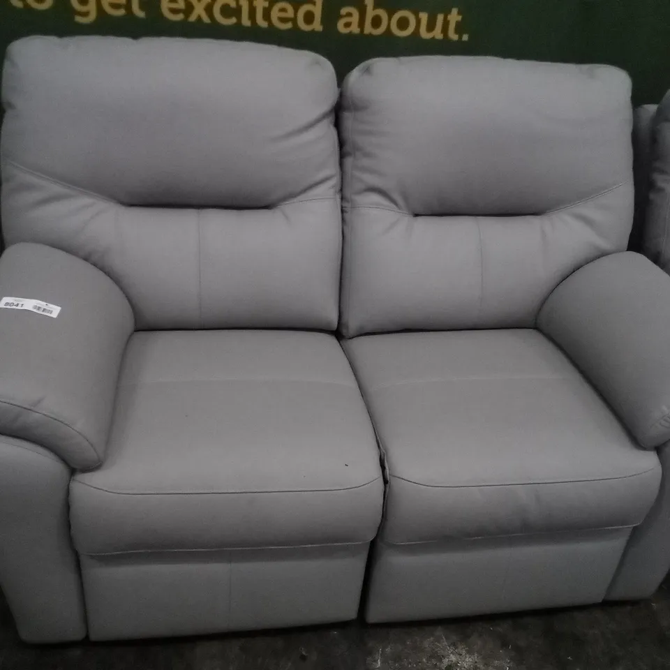 DESIGNER G PLAN MADE SEATTLE CAMBRIDGE GREY ELECTRIC RECLINING TWO SEATER SOFA AND FIXED TWO AND A HALF SEATER SOFA