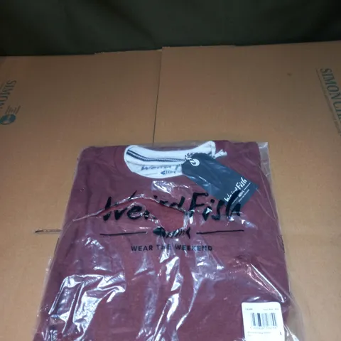 MENS WEIRD FISH ARVIN ECO LONG SLEEVE T-SHIRT SIZE L