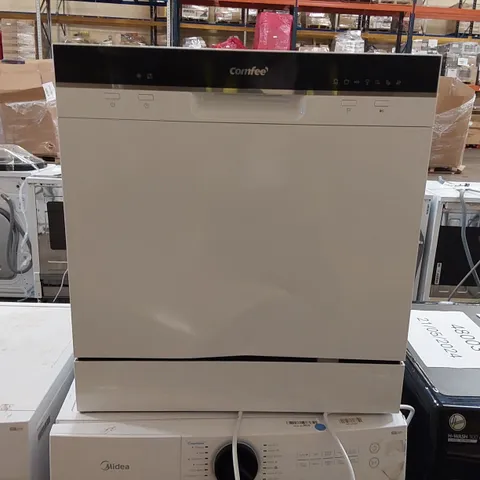 COMFEE' TABLE TOP DISHWASHER TD802 COMPACT DISHWASHER WITH 8 PLACE SETTINGS, 7 PROGRAMMES, LED DISPLAY, DELAY START AND OFF-PEAK WASH FUNCTION [ENERGY CLASS F]