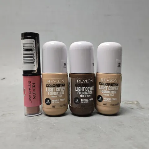 BOX OF APPROXIMATELY 80 ASSORTED HEALTH & BEAUTY ITEMS TO INCLUDE - REVLON LIGHT COVER FOUNDATION 150, REVLON INSTA BLUSH ,REVLON LIGHT COVER FOUNDATION 620