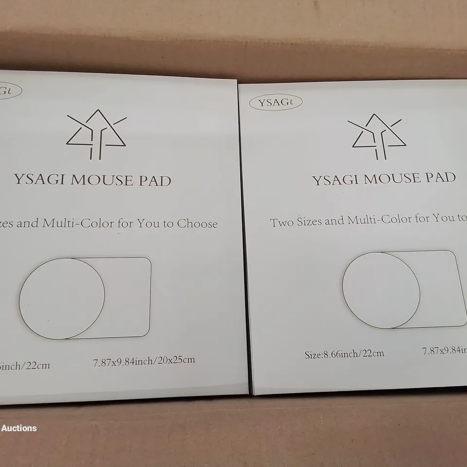 BOX OF APPROXIMATELY 90 BOXED MOUSE PADS (COLOURS MAY VARY)